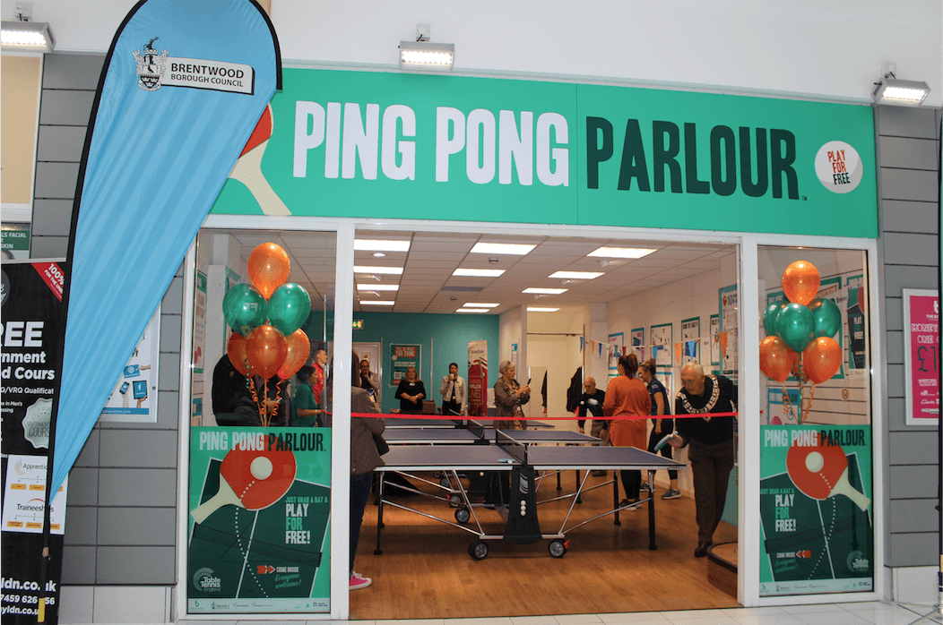 Brentwood Ping Pong Parlour shop front
