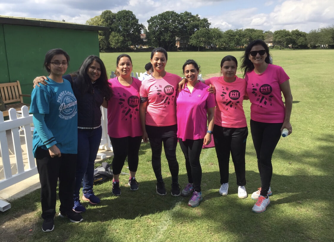 Group of ladies who joined the festival for ladies softball